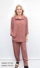 Load image into Gallery viewer, Casual Collared Knit Top &amp; Pants Matching Set #AM662-663
