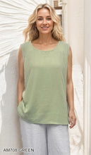 Load image into Gallery viewer, Relaxed Fit Sleeveless Tank Top #AM708
