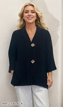 Load image into Gallery viewer, Classic V-Neck Cardigan with Wood Buttons #AM721
