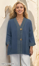 Load image into Gallery viewer, Classic V-Neck Cardigan with Wood Buttons #AM721
