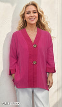 Load image into Gallery viewer, Classic V-Neck Cardigan with Wood Buttons #AM721

