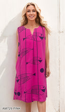 Load image into Gallery viewer, Fish Motif Sleeveless Dress #AM729
