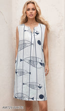 Load image into Gallery viewer, Fish Motif Sleeveless Dress #AM729
