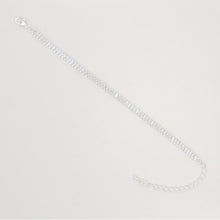 Load image into Gallery viewer, Silver Iridescent Baguette Crystal Tennis Bracelet
