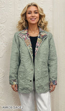 Load image into Gallery viewer, Quilted Reversible Button-Up Jacket #AM639
