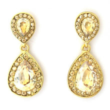 Load image into Gallery viewer, Luxury Triple Teardrop Dangle Earrings with Crystal Halo #E6261

