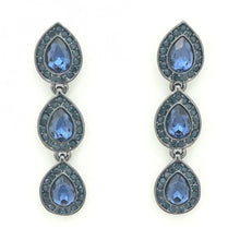 Load image into Gallery viewer, Luxury Triple Teardrop Dangle Earrings with Crystal Halo #E6261
