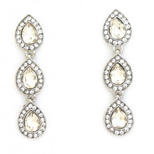 Load image into Gallery viewer, Luxury Triple Teardrop Dangle Earrings with Crystal Halo #E6261
