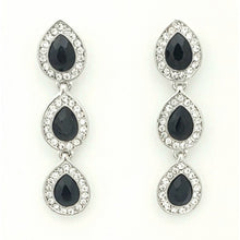 Load image into Gallery viewer, Luxury Triple Teardrop Dangle Earrings with Crystal Halo #E6261
