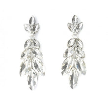 Load image into Gallery viewer, Cascading Marquise Leaf Crystal Chandelier Earrings #E6559
