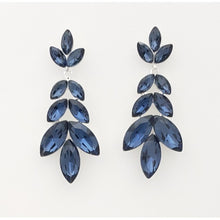 Load image into Gallery viewer, Cascading Marquise Leaf Crystal Chandelier Earrings #E6559

