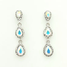 Load image into Gallery viewer, 3-Tier Teardrop Crystal Cascade Chandelier Earrings #E7117
