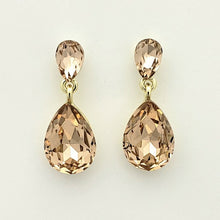 Load image into Gallery viewer, Elegant Double Teardrop Crystal Dangle Earrings #E7132
