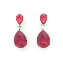 Load image into Gallery viewer, Elegant Double Teardrop Crystal Dangle Earrings #E7132
