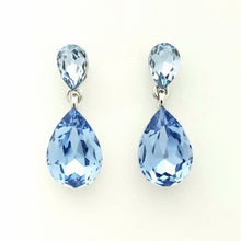 Load image into Gallery viewer, Elegant Double Teardrop Crystal Dangle Earrings #E7132
