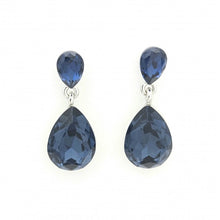 Load image into Gallery viewer, Elegant Double Teardrop Crystal Dangle Earrings #E7132
