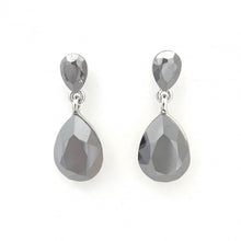 Load image into Gallery viewer, Elegant Double Teardrop Crystal Dangle Earrings #E7132
