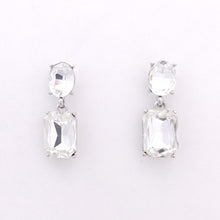 Load image into Gallery viewer, Statement Oval &amp; Rectangle Drop Earrings #E7150

