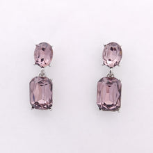 Load image into Gallery viewer, Statement Oval &amp; Rectangle Drop Earrings #E7150
