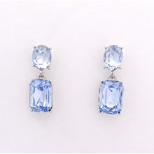 Load image into Gallery viewer, Statement Oval &amp; Rectangle Drop Earrings #E7150
