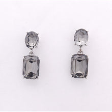 Load image into Gallery viewer, Statement Oval &amp; Rectangle Drop Earrings #E7150
