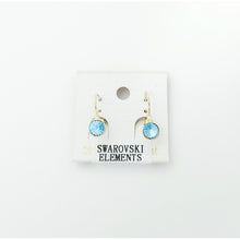 Load image into Gallery viewer, Swarovski Round Crystal Drop Earrings #E7159
