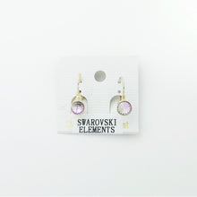 Load image into Gallery viewer, Swarovski Round Crystal Drop Earrings #E7159
