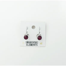 Load image into Gallery viewer, Swarovski Round Crystal Drop Earrings #E7159
