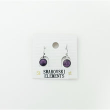 Load image into Gallery viewer, Swarovski Round Crystal Drop Earrings #E7159
