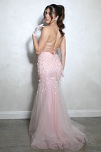 Load image into Gallery viewer, Floral Backless Mermaid with Train EK110
