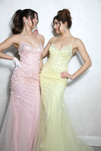 Load image into Gallery viewer, Floral Backless Mermaid with Train EK110
