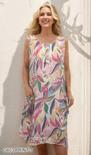 Load image into Gallery viewer, Sleeveless Button-Front Dress with Pockets #G603
