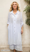 Load image into Gallery viewer, Relaxed Long Button-Down Tunic Shirt #G613
