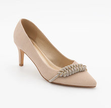 Load image into Gallery viewer, Crystal Braided Knot Pointed Toe Stiletto Pumps #GHM-2
