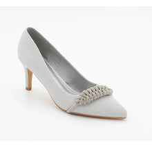 Load image into Gallery viewer, Crystal Braided Knot Pointed Toe Stiletto Pumps #GHM-2

