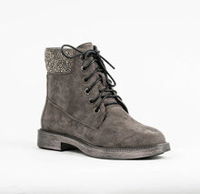 Load image into Gallery viewer, Round toe ankle bootie w/ crystal ankle, latex foam insole, non-slip outsole, WATER RESISTANT #GXE-6
