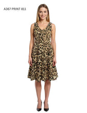 Load image into Gallery viewer, Printed Sleeveless Fit &amp; Flare Midi Dress #A367
