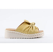 Load image into Gallery viewer, Stylish Bow Knot Platform Slides with Braided Sole #VSC-3
