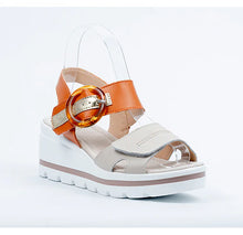 Load image into Gallery viewer, Round toe sandal, LEATHER INSOLE, PU outsole #ROI-1
