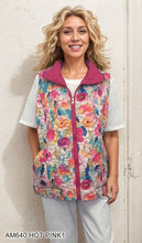 Load image into Gallery viewer, Lightweight Reversible Quilted Floral Vest Jacket #AM640
