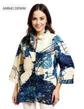 Load image into Gallery viewer, Abstract Print Button-Up Jacket Top #AM641
